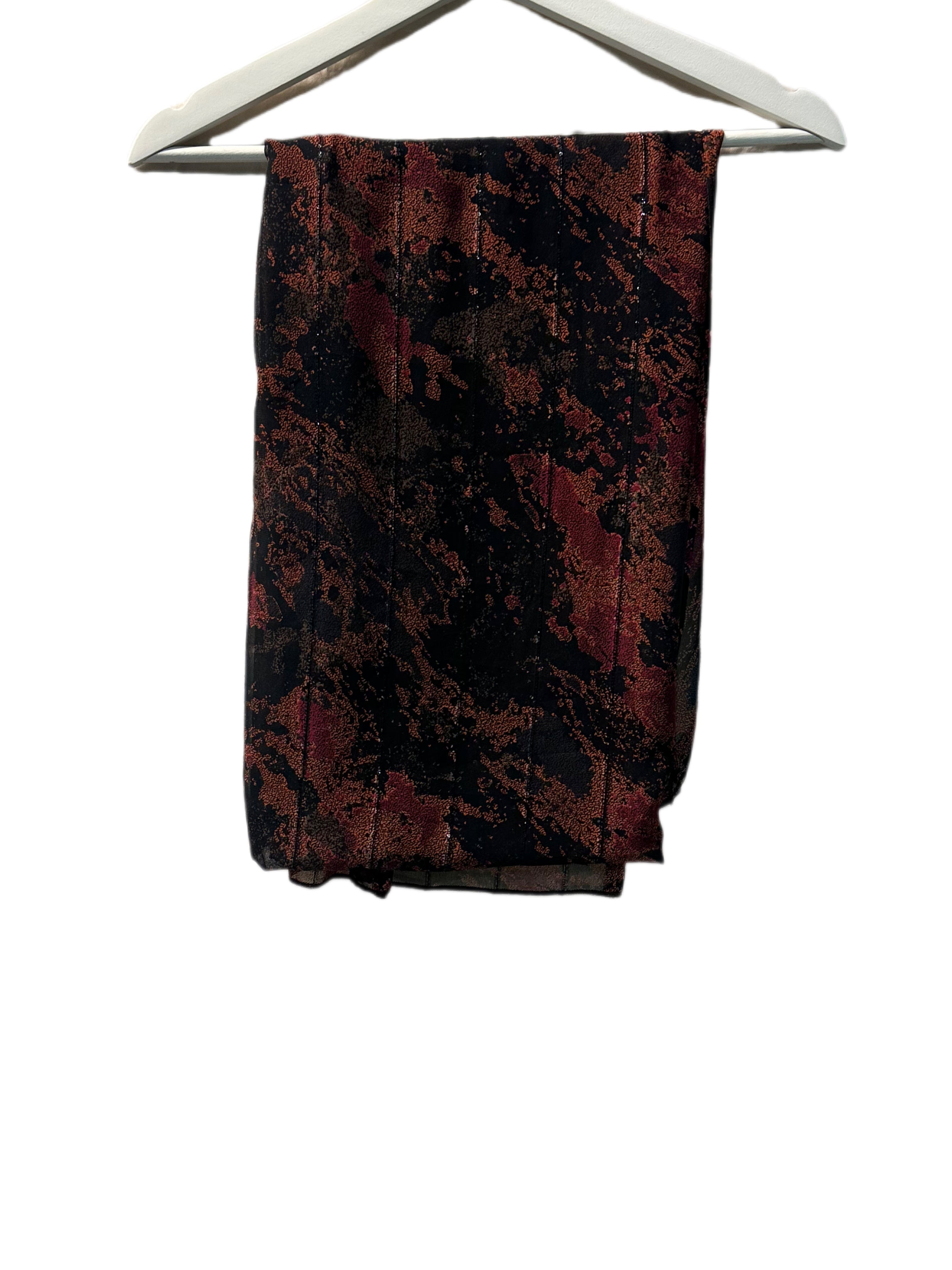 Printed chiffon scarf