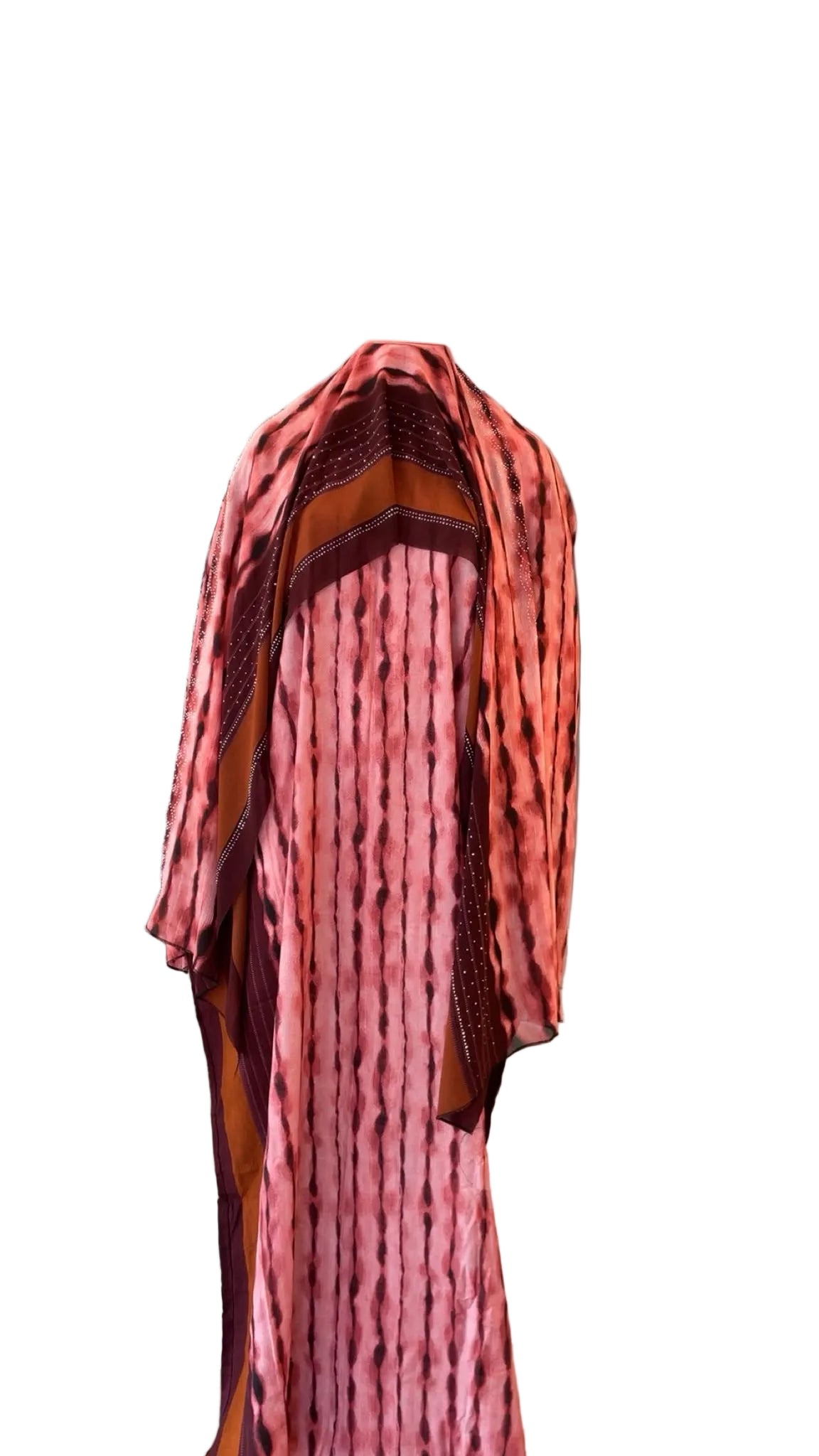 Printed Baati set with chiffon hijab