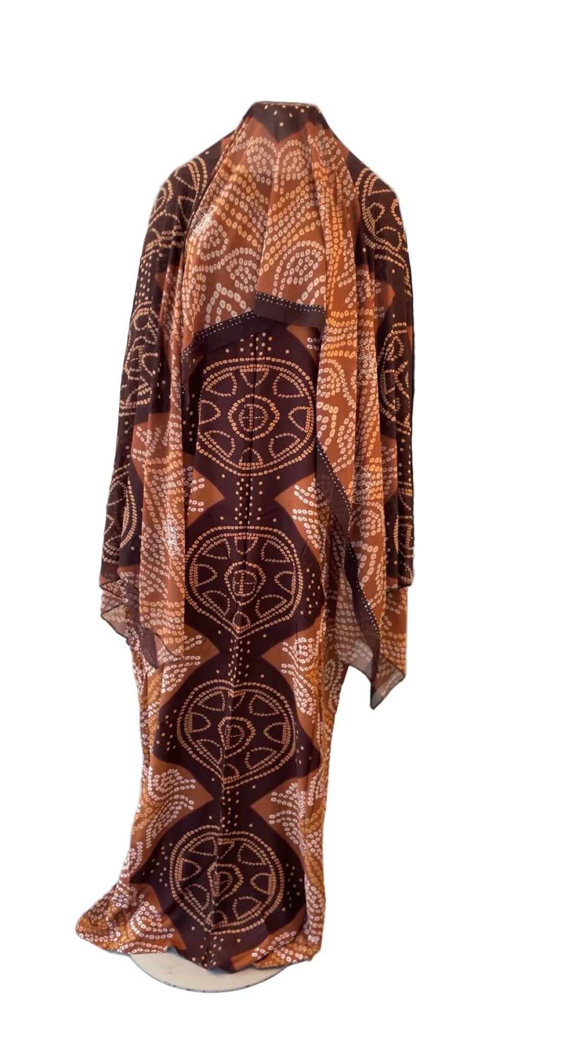Printed Baati set with chiffon hijab
